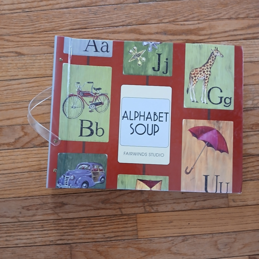 Alphabet Soup Wallpaper Sample Book by Fairwinds Studio